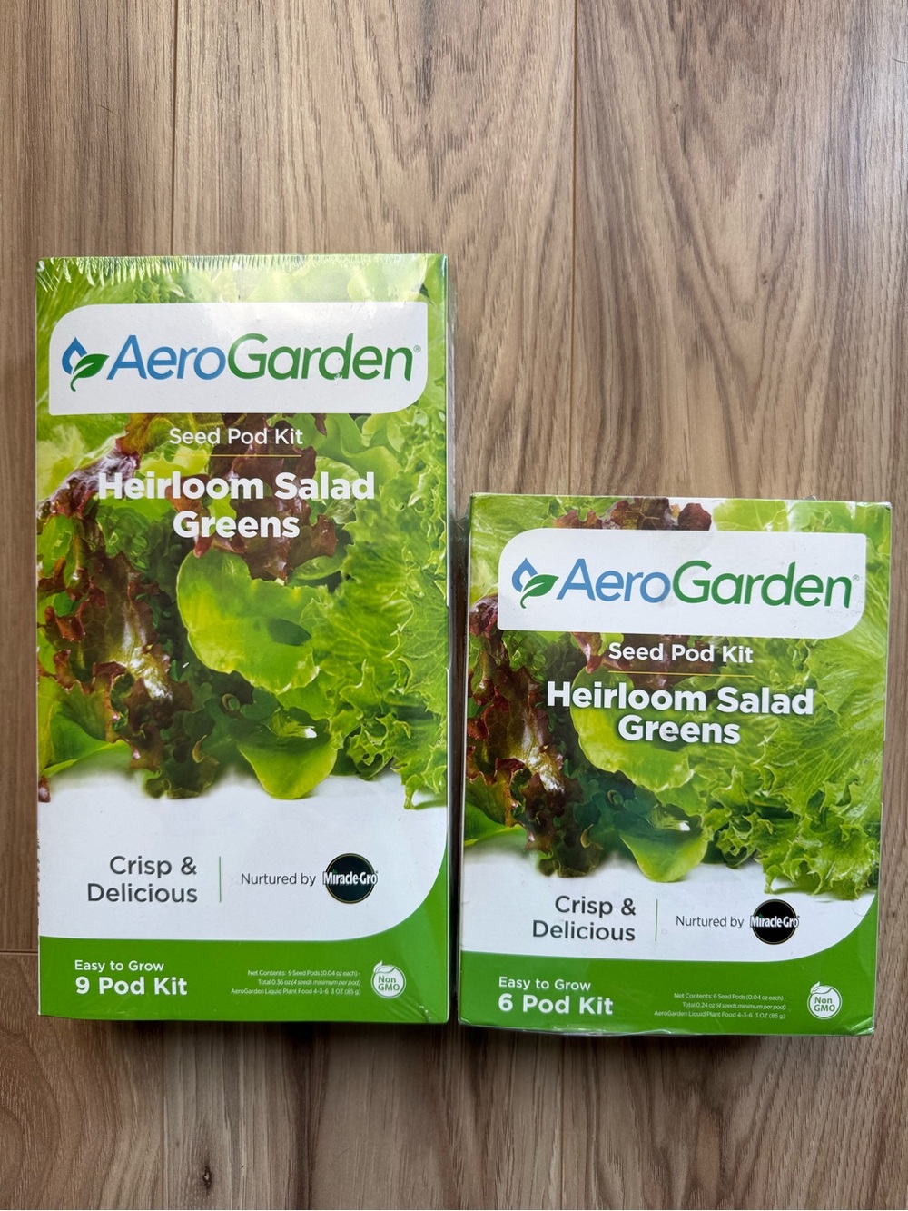 Heirloom Salad Greens Seed Pod Kit - Green